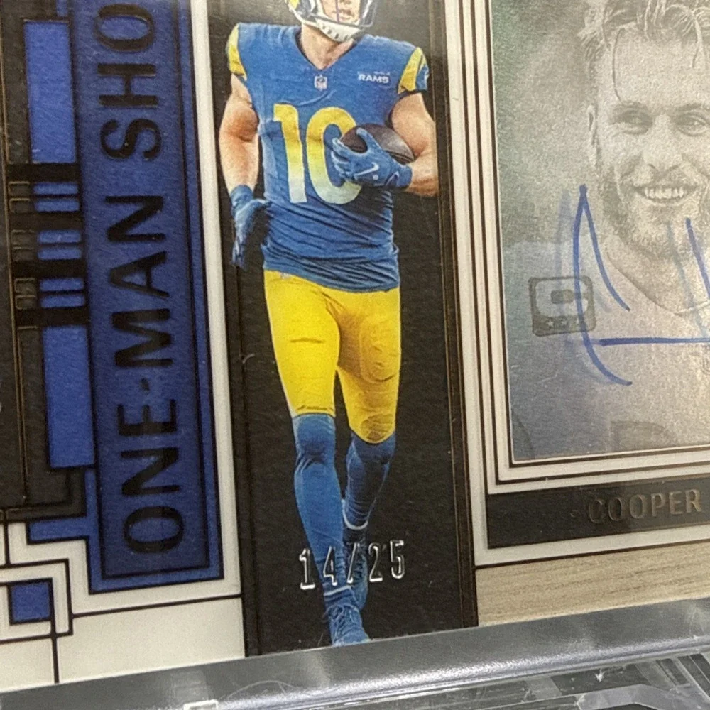 2024 Panini One Cooper Kupp ONE MAN SHOW Auto /25 ON-CARD Rams SSP